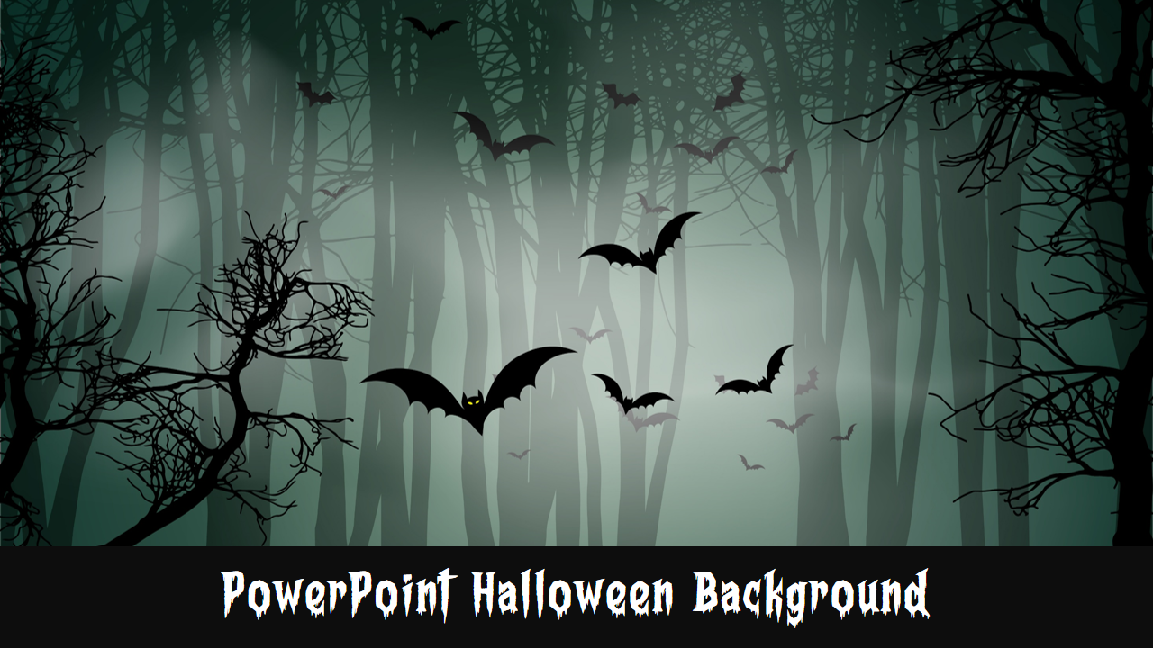 Attractive PowerPoint Halloween Background Slide Template